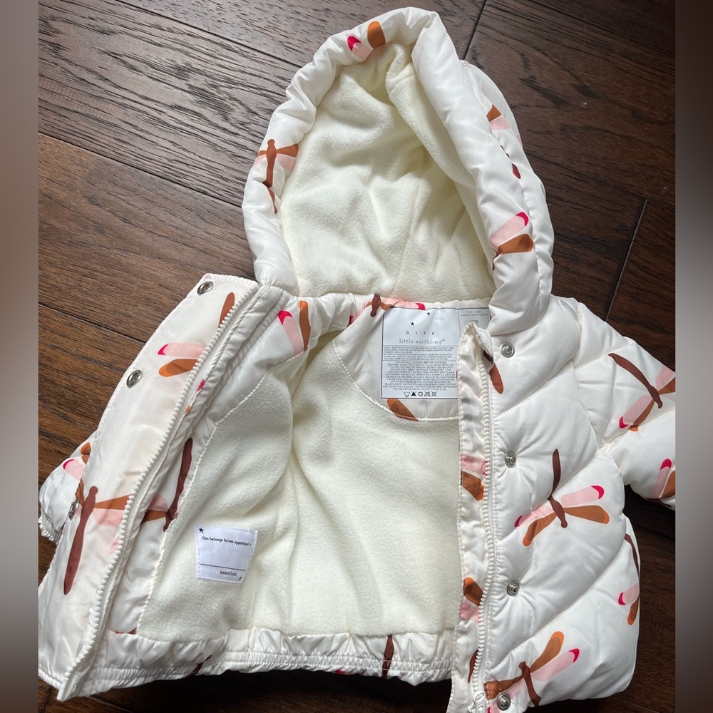 Little Earthling Baby Winter Coat (Size 0-6 months) - Picture 3 of 4